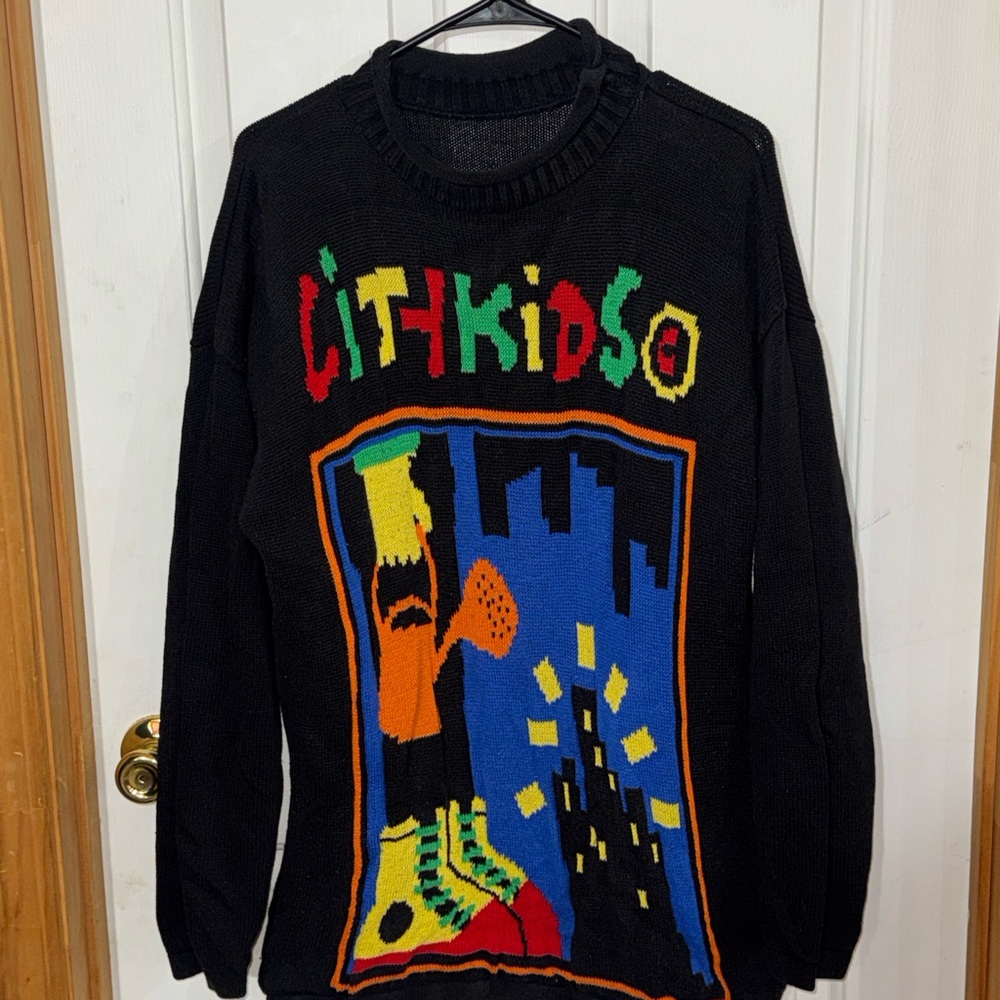 Vintage 80’s/90’s abstract Crewneck knit Sweater